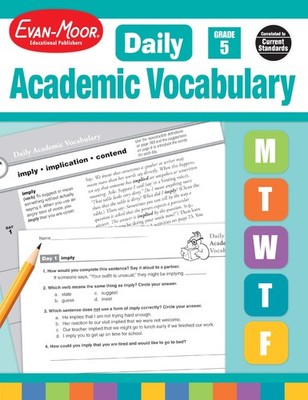 Evan-Moor Evan-Moor Daily Academic Vocabulary Lessons, Grade 6, 36 Weeks of ...