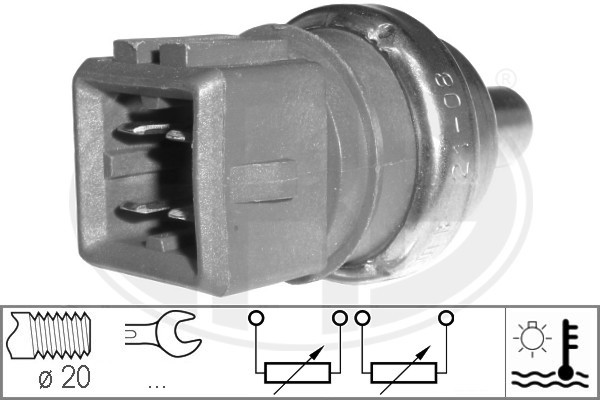 ERA 330497 Sensor, KüHlmitteltemperatur FüR Audi Cabriolet B4 (8G7)-image