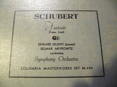 1938 Selmar Meyrowitz EDWARD KILENYI Piano Schubert Liszt WANDERERFANTASIE M426