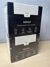 Sima Disposable Face Towels for Drying 100 Cotton Face Wipes 1 Box Of 50