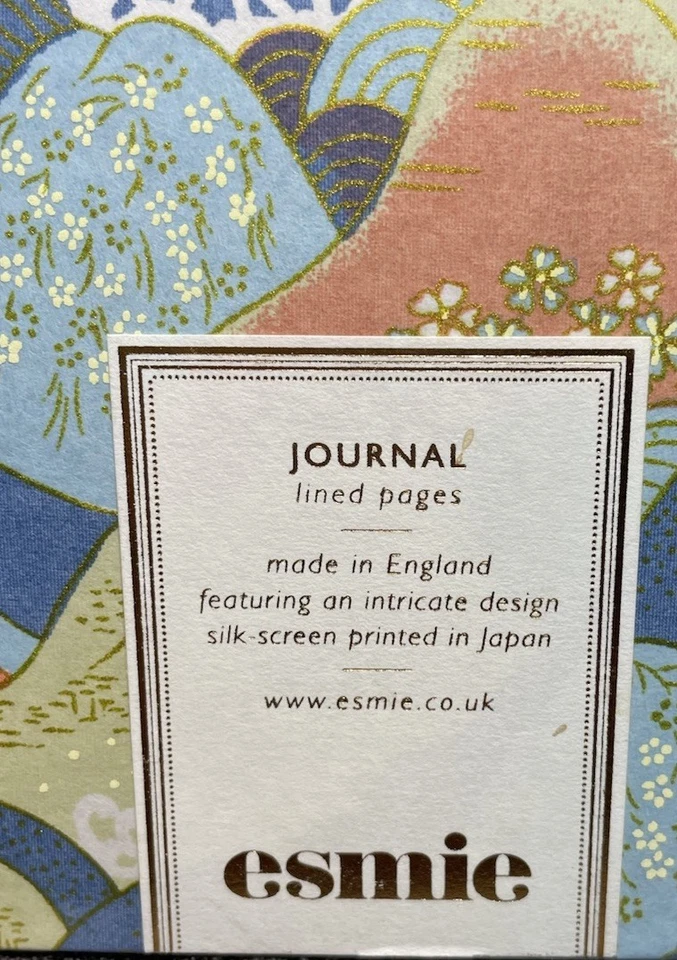Esmie Luxury Journal Lined 110gsm Ivory Paper Silk-screen Japan Print Brand New - Image 3 of 4