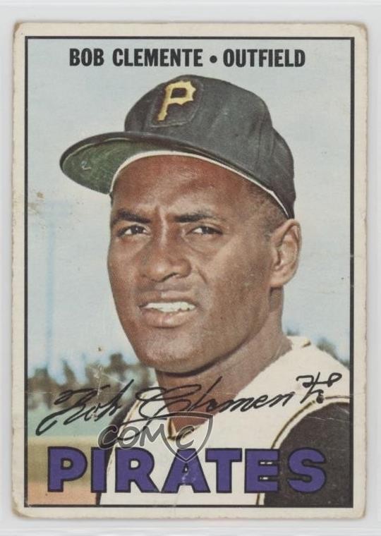 1967 Topps Roberto Clemente (Bob on Card) #400 HOF 1h7f