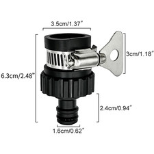 2Pcs Durable Universal Water Faucet Adapter Plastic Hose Fitting Quick Connect F
