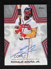 2023 Topps Update Baseball Stars Platinum 1/1 Ronald Acuna Jr Acuña Auto 2g8