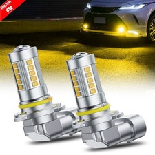 9006 Hb4 Led Driving Fog Light Bulb 4000lm Bright 3000k Golden Yellow High Power