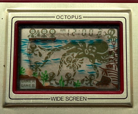 Vintage 1981 GAME & WATCH - OCTOPUS OC-22 - LCD Game (Near Mint Condition)