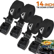 15ft Tie-down Strap 4pc Kayak Canoe Surfboard Paddle Car Roof Rack Cargocarrier 15ft Tie-down Strap 4pc Kayak Canoe Surfboard Paddle Car Roof Rack Cargocarrier