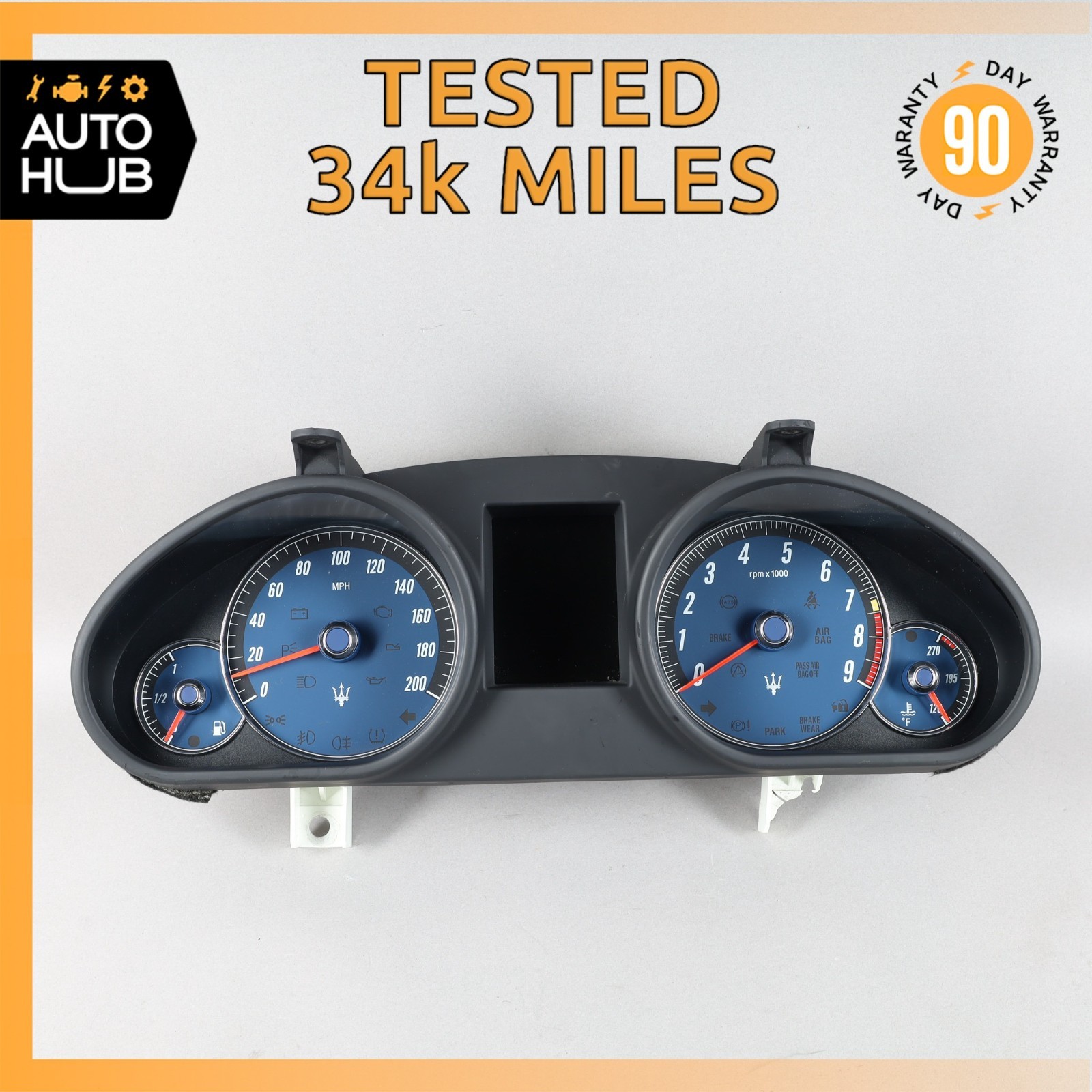 2008 Maserati GranTurismo M145 4.2L V8 Instrument Cluster Speedometer OEM 34k