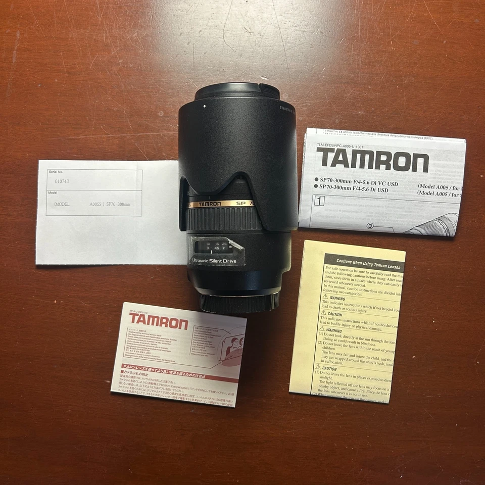 Tamron SP 70-300mm F/4-5.6 Di USD Telephoto Zoom Lens for Sony with Hood Box New - Image 2 of 4