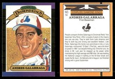 1989 Donruss Andres Galarraga #14 DK Diamond Kings Montreal Expos MLB Baseball