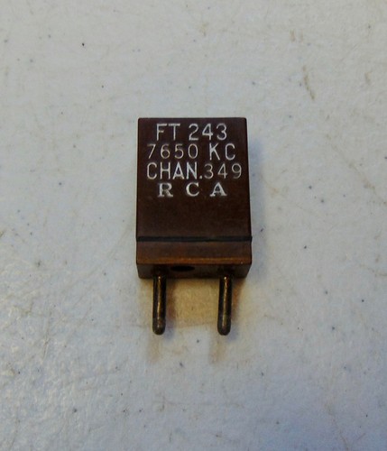 7650 KC  FT-243 Ham Military Radio Vintage Quartz Crystal