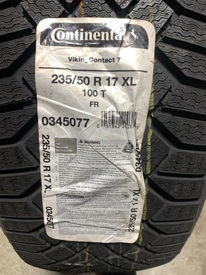 2 Take Off 235 50 17 Continental Viking Contact 7 Snow Tires