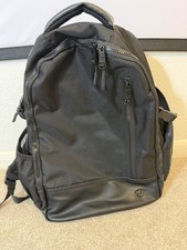 True Religion Men s Black Backpack Zip Closure Adjustable Strap Pockets