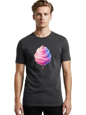 Cotton-Candy-9(1) Mens Graphic Tee, 100% Cotton, Casual Summer Wear