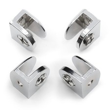 Litoexpe 4Pcs Adjustable Glass Clamp, Shower Glass Shelf Brackets Holder Heav...