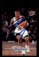 Signed Basketball Card Auto Earl Watson 2007-08 Ultra #180 Seattle SuperSonics