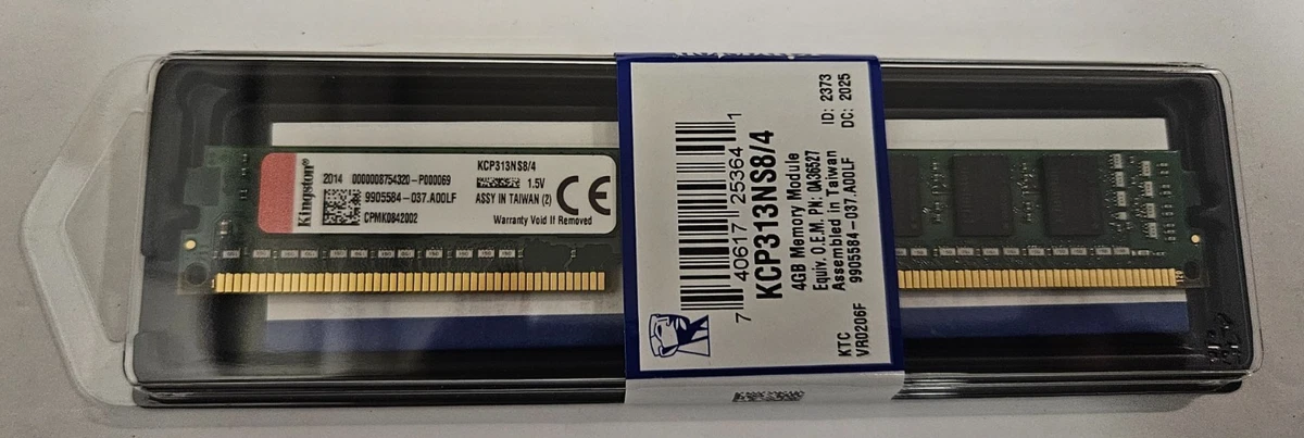 Kingston DDR3 SDRAM 4 GB Total Capacity Memory (RAM) for sale | eBay