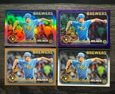 Hoby Milner Gold 2024 Topps Update Purple Foil, Gold, Rainbow & Base