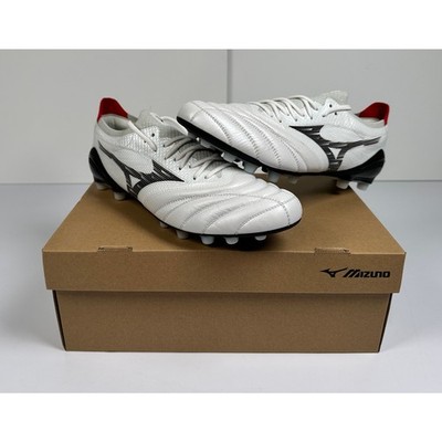 MIZUNO MEN'S MORELIA NEO 4B ELITE FOOTBALL CLEATS WHITE/BLACK SIZE 9.5 NIB #022S