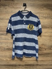 St George by Duffer Men's Classic Striped Polo Shirt, Size L,Smart-Casual Wear