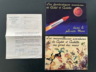 2 Cadet et Cadette fond des mers fant. av Album vignettes TINTIN Jeanjean L6