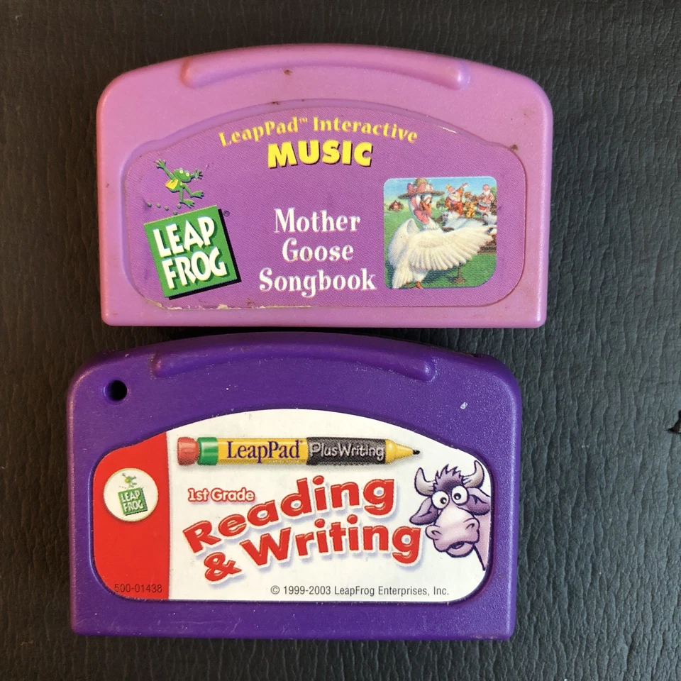 2x Sistema de Jogos LeapFrog Leapster Learning Console Portátil Item #20200 Para Peças - Imagem 3 de 4