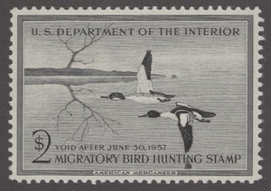 MH 1956 Federal Duck Stamp, Scott #RW23*
