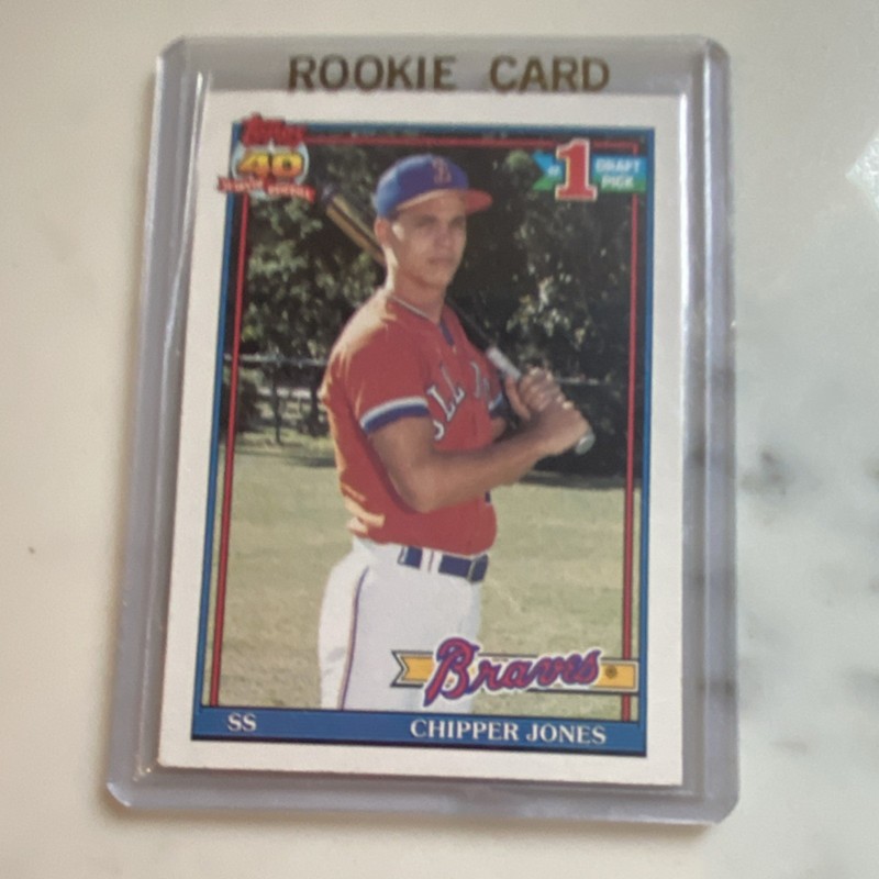 Topps 1991 Chipper Jones Rookie #333 Atlanta Braves Baseball Card 
