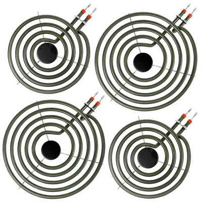 4 Pack MP22YA Electric Range Burner Element Unit Set - 2 pcs MP15YA 6'' and 2 ...