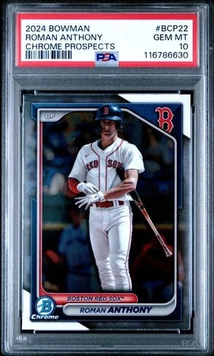 2024 Bowman Chrome Prospects #BCP22 Roman Anthony🔥PSA 10🔥POP 15🔥