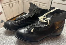 Vintage 1940s Spalding Canvas Football Sneakers Turf Shoes High Top NOS Sz 6.5