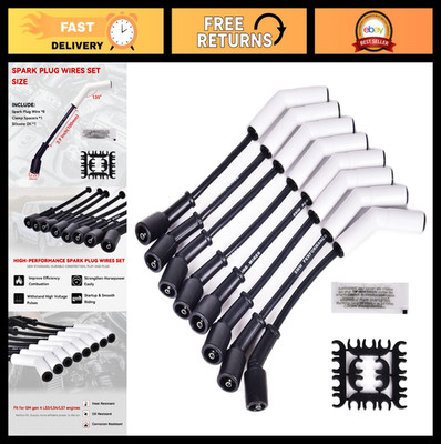 High-Performance Spark Plug Wire Set, Ceramic Boot, Compatible with LS3/LS4/LS7