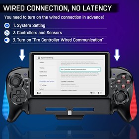 Hall Effect Joypad Controller for Switch/Switch OLED, Turbo & Dual Motor Remote