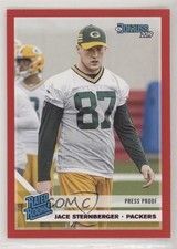 2019 Panini Donruss Rated Rookie Press Proof Red Jace Sternberger #348 fm0