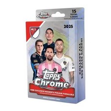 2025 TOPPS MLS MAJOR LEAGUE SOCCER CHROME HANGER 64-BOX CASE