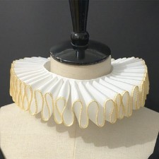 Renaissance Ruff Collar for Kids Halloween Neck Ruffle Collars Clown Collars