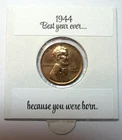 1944 P American Lincoln Wheat Penny, no mint mark  - Make someone feel Loved!
