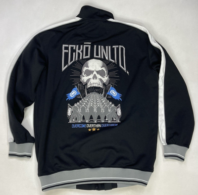Ecko Skull Embroidered Overcome Overthrow Track Jacket Men Large