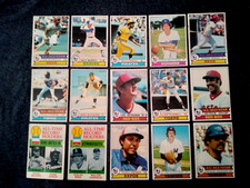 1979 Topps Ryan Jackson Bench Stargell Morgan Murphy Aaron Carew Baseball Lot 15