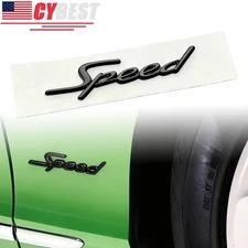 Glossy Black Speed Emblem For Continental GT GTC Fender Side Badge Letter Symbol