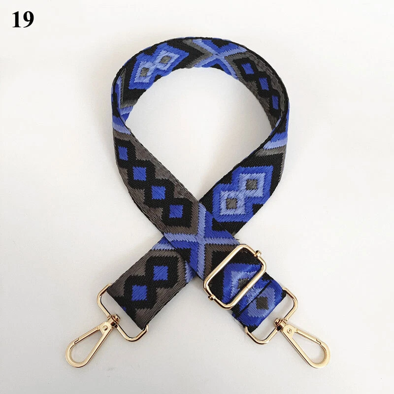 Colorful Wide Ethnic Style Bag Belt Casual Accessory  