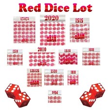 100 OF THE RED DICE LOT Apple Zip Baggies Mini POLYBAGS MANY SIZES