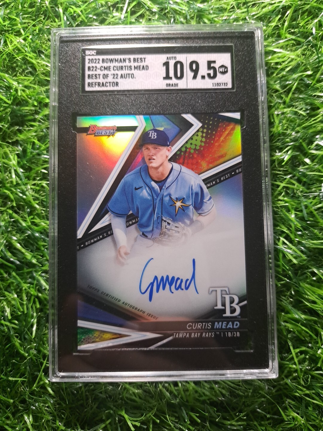 2022 Bowman's Best Refractor Auto - Best Of '22 - Curtis Mead - SGC 9.5 /...