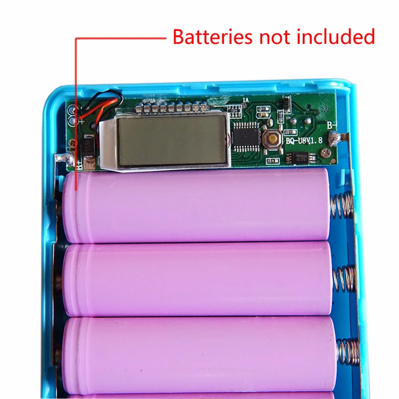 Power Bank 18650 Battery Box Multi-fonction Dual USB 5V Output with Flashlight Power Bank 18650 Battery Box Multi-fonction Dual USB 5V Output with Flashlight