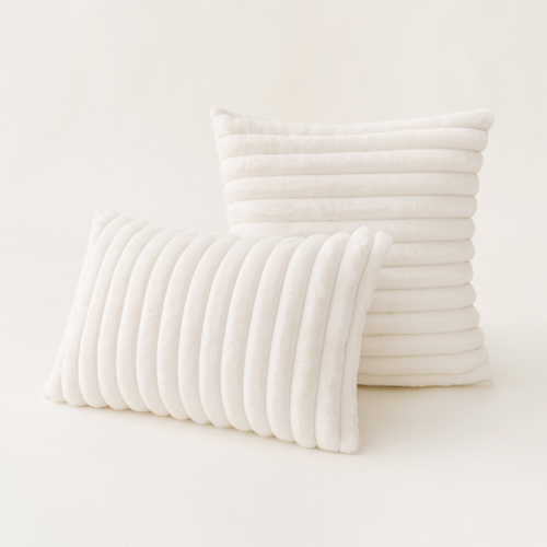 Soft Plush Minimalist Japanese Style Decorative Cushion Cover - Picture 9 of 11