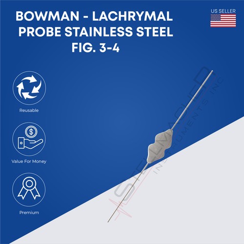 Bowman - Sonda lacrimal, acero inoxidable (cilíndrico) - Imagen 8 de 20