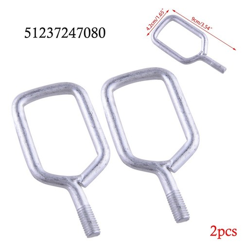 Front Bonnet Hood Catch Lock Set for Mini 51237247080 Silver Metal