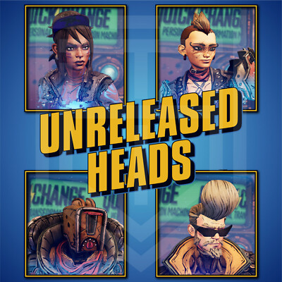 Borderlands 3 [UNRELEASED HEADS] New Unobtainable Cosmetics ANY PLATFORM