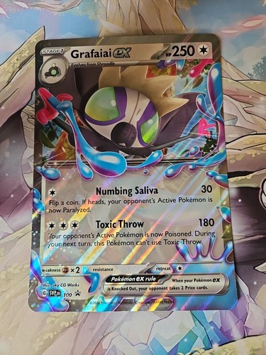 Pokémon TCG - Black Star Promo - Grafaiai Ex SVP100 Jumbo Oversized Card - Foto 4 di 8