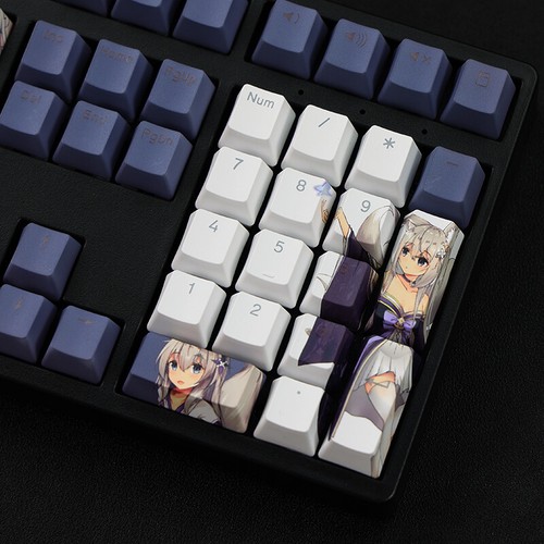 Games Azur Lane Shinano Transparent PBT Keycap OEM Height f/Mechanical Keyboard - Picture 6 of 7